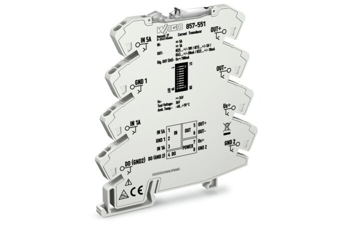 WAGO Transformátor 857-551 měřicí proudu Proudový vstupní signál Proudový a napěťový výstupní signál
