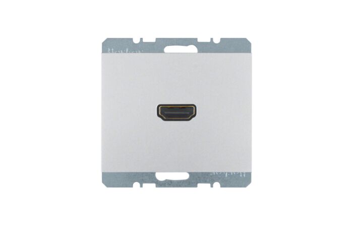 Zásuvka, HDMI, vývod zezadu 90°, Berker