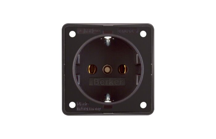 Zásuvka, SCHUKO, šroub. svorky, Integro