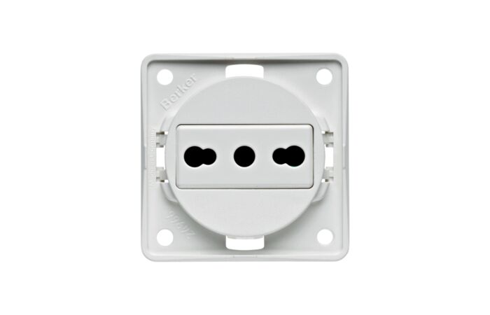 Zásuvka, s ochr. kontaktem, IT, Integro