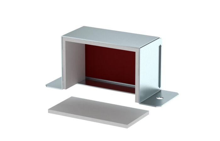 OBO BETTERMANN Koncový díl, pro kanál BKSM, 70x110, Ocel, St, pásově zinkováno, DIN EN 10346 typ BSKM-VK 0711 FS