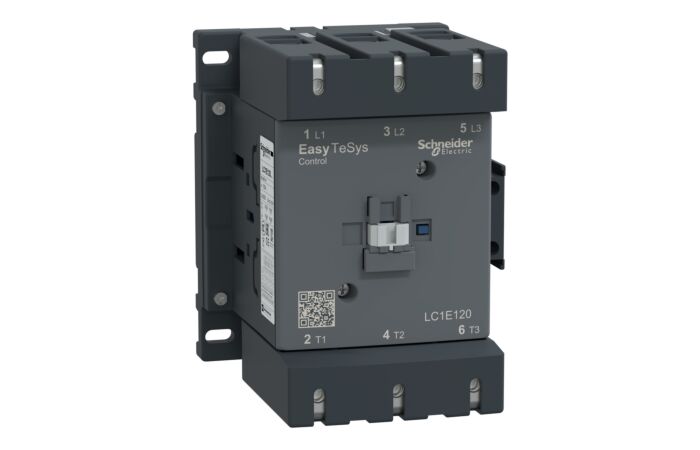 SCHNEIDER Easy TeSys LC1E120M5 Stykač  3P, AC-3, 120A, 220V AC cívka, 50Hz, 1Z+1V
