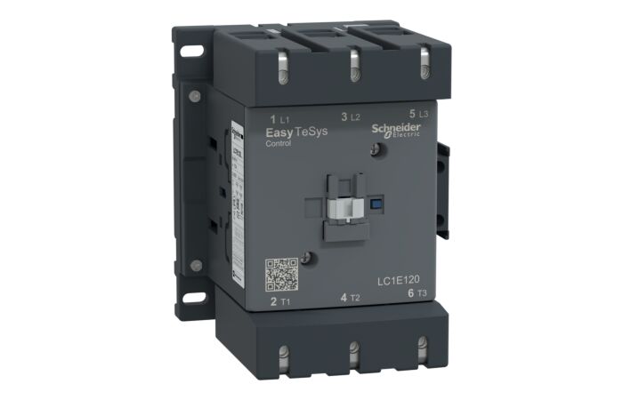 SCHNEIDER Easy TeSys LC1E120M6 Stykač  3P, AC-3, 120A, 220V AC cívka, 60Hz, 1Z+1V