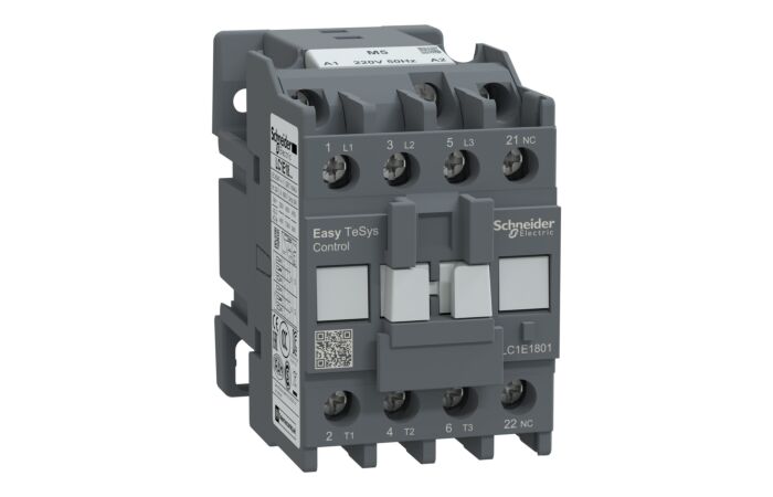 SCHNEIDER Easy TeSys LC1E1801M5 Stykač  3P, AC-3, 18A, 220V AC cívka, 50Hz, 1V