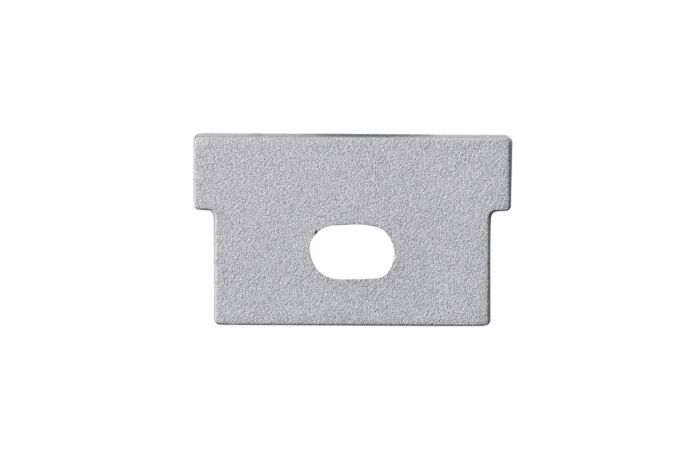 Koncovka pro BA, DA s otvorem stříbrná