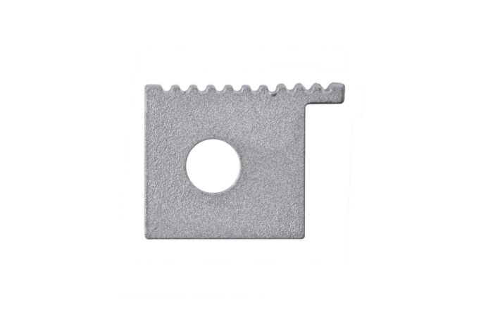 Koncovka pro AQ s otvorem stříbrná