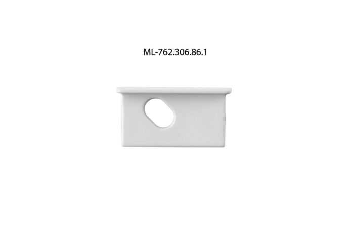 Koncovka pro VK s otvorem stříbrná