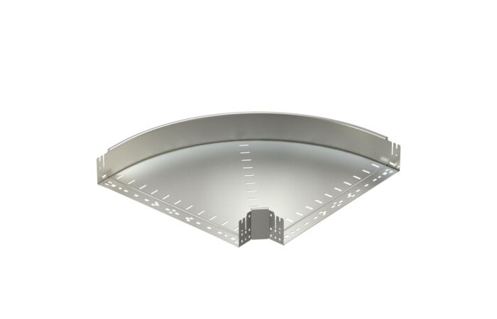 OBO BETTERMANN Oblouk 90°, Magic 110, vodorovný, s rychlospojkou, 110x600, Nerez ocel, materiál 1.4307, A2, 1.4301 bez povrch. úpravy, dodatečně ošetřeno typ RBM 90 160 A2