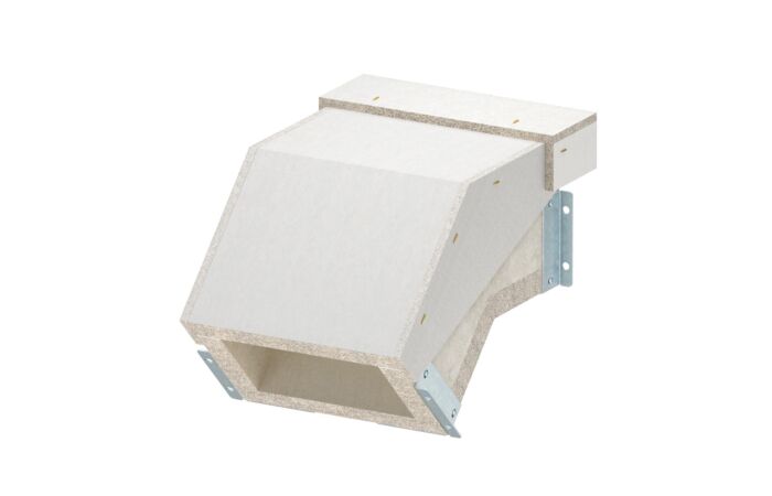 OBO BETTERMANN Svislý oblouk, klesající, pro PYROLINE Con, 200x120, šedá Odlehčený beton se skleněnými vlákny  typ PLCS VF061220