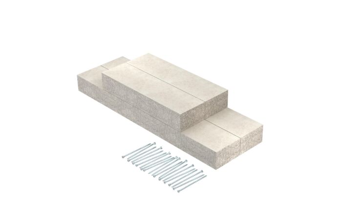 OBO BETTERMANN Nástěnný krycí díl, pro PYROLINE Con, 200x120, šedá Odlehčený beton se skleněnými vlákny  typ PLCS W061220