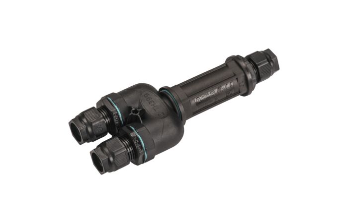 Spojovací box, 5pólový, IP68, černá, DAL