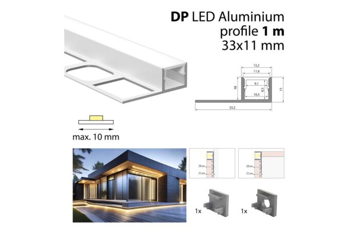 Hliníkový profil pro obklady a dlažbu DP