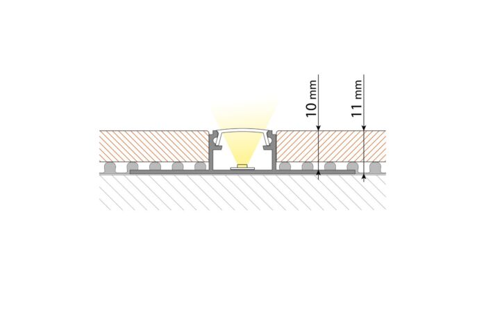 Hliníkový profil pro obklady a dlažbu DG