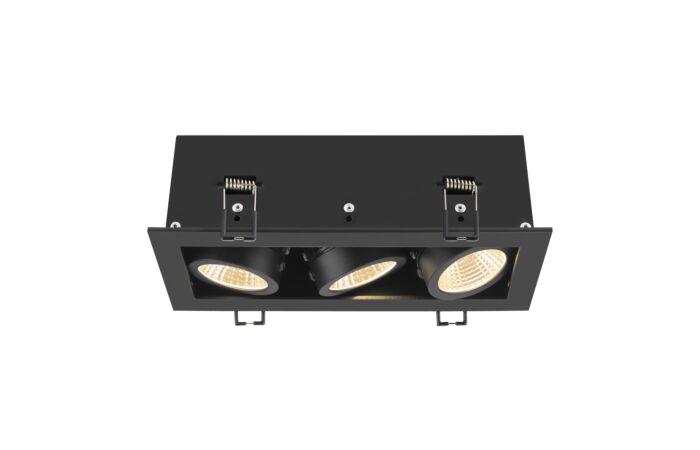 SLV Svítidlo LED KADUX 20W 230V 3000K stropní zapuštěné IP20 černá