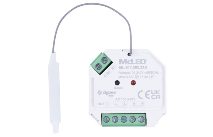 ZigBee přijímač do krabičky pro spínání