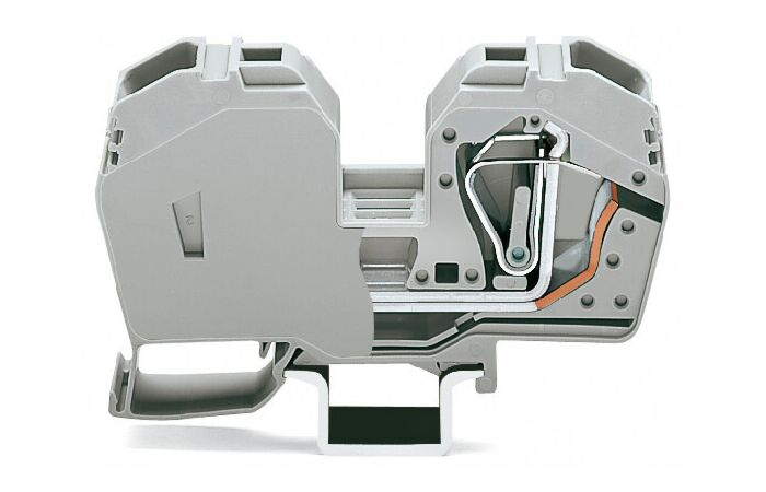 WAGO Svorka  285-635 2vodičová, průchozí, šedá