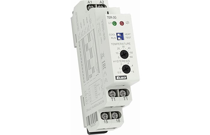 ELKO EP Termostat TER-3G 0…+60°C 16A