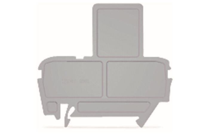 WAGO Deska 2002-991 koncová pro pojistkové svorky, 2mm,  šedá