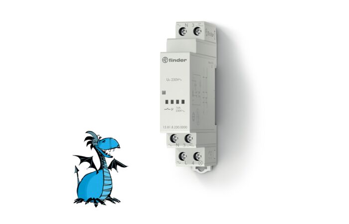 FINDER Impulsní spínač 13.81.8.230.0000, 1Z/16A, 230V AC