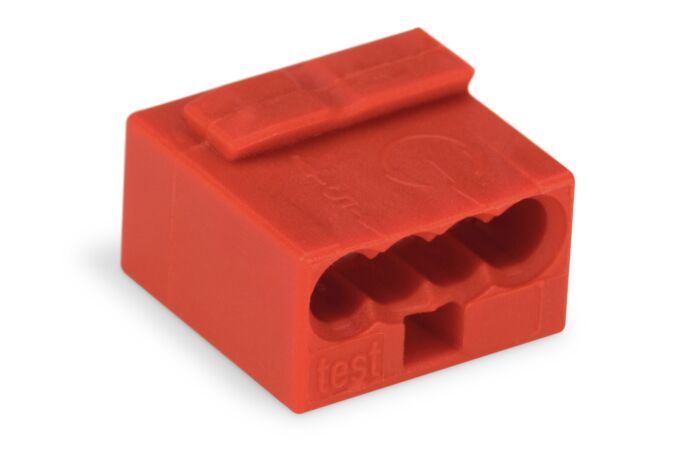 WAGO Svorka 243-804 Spojovací krabicová MICRO pro plné vodiče Max. O 0,8 mm, červená