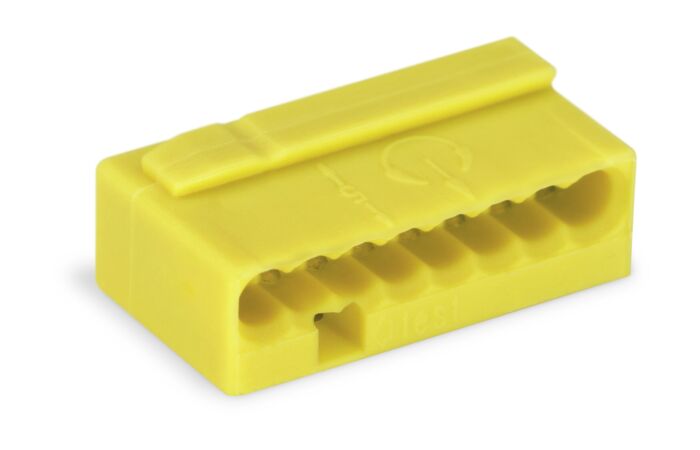 WAGO Svorka 243-508 Spojovací krabicová MICRO pro plné vodiče Max. O 0,8 mm, žlutá