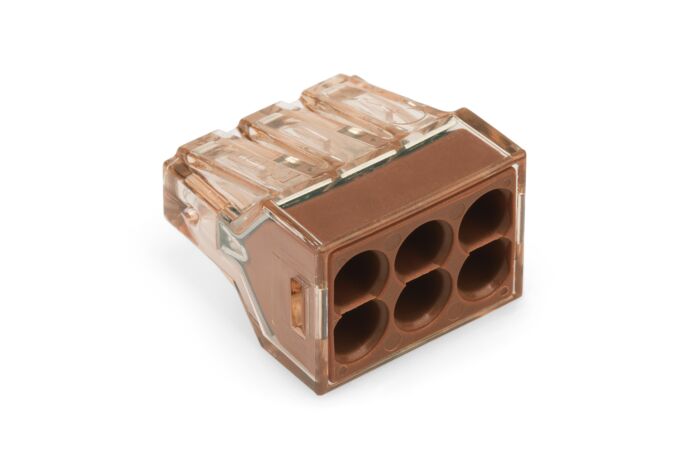 WAGO Svorka 773-606 Instalační PUSH WIRE® pro plné vodiče max. 4 mm² Vícebarevné