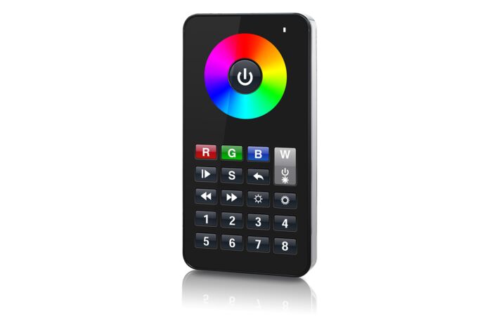 MCLED Ovladač RF RGBW 8 zón řízení jasu a barevných režimů dálkový