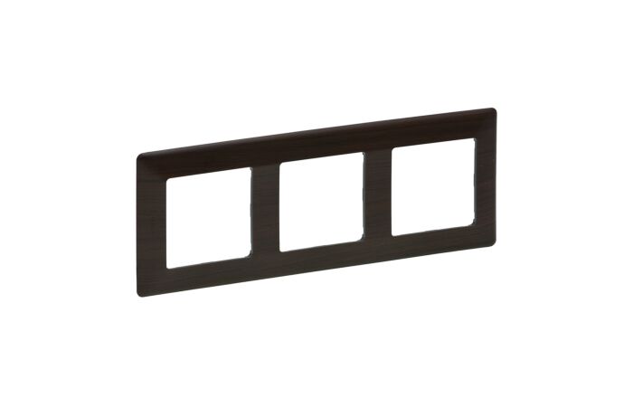 LEGRAND Rámeček VALENA LIFE 754173 3P dřevo tmavé