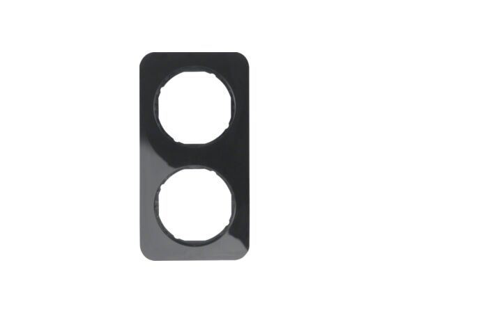 Rámeček BERKER dvojnásobný černá lesk