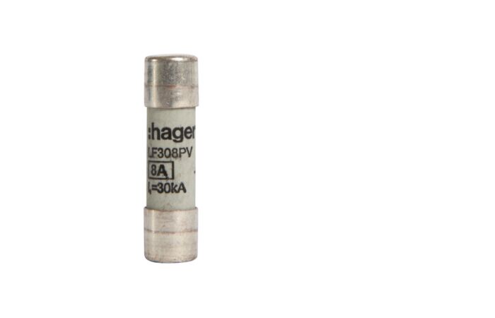 HAGER Vložka LF308 PV 10,  900V DC, 8A pojistková (balení 10ks)