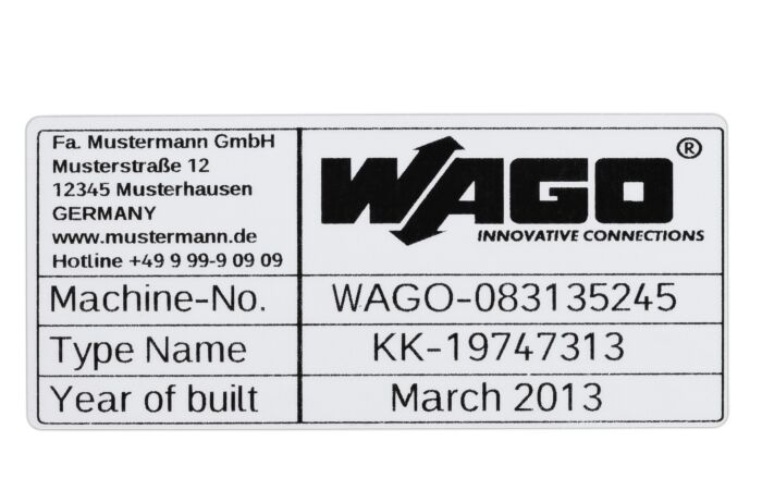 WAGO Štítek typový 99x44mm lepící 500 štítků na cívce