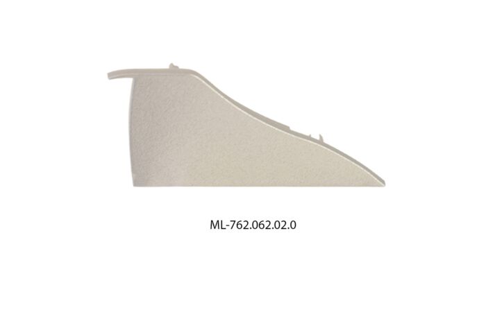 MCLED Koncovka pro NT bez otvoru stříbrná