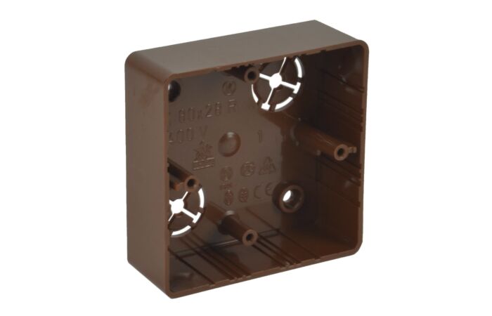 KOPOS Krabice LK 80X28R/1_I2 lištová, imitace tmavý dub