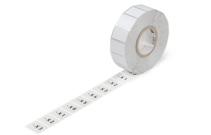 WAGO Štítek bez potisku 22x22mm stříbrná 1000 štítků na cívce
