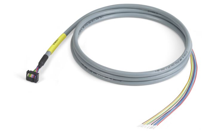 WAGO Kabel 706-100/1301-200 připojovací 10pól konektor dle DIN 41651; otevřený konec; délka 2m; průřez vodiče 0,14 mm²; Komponenty UR