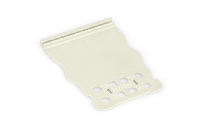 WAGO Podložka 831-506  pro odlehčení tahu pro pružinové svorkovnice a konektory s pájecími piny šířka 51 mm, šedá