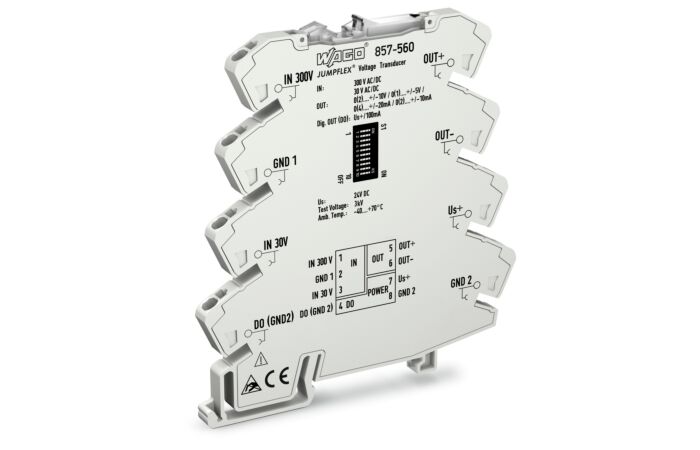 WAGO Transformátor 857-560 měřicí napětí Napěťový vstupní signál Proudový a napěťový výstupní signál