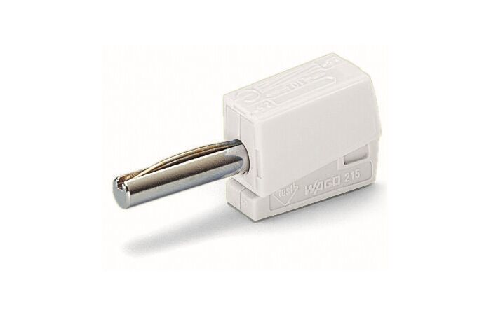 WAGO Konektor 215-611 Banánkový Pro průměr zásuvky 4 mm, bílá