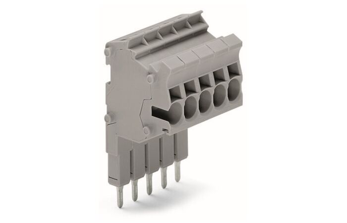 WAGO Konektor 2002-559 modulární, s možností řadového připojení, šedá