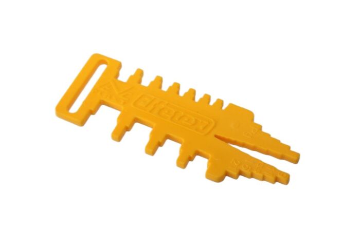 ELFETEX Měrka průřezů vodičů 1,5-90 mm² + Pg 9-21