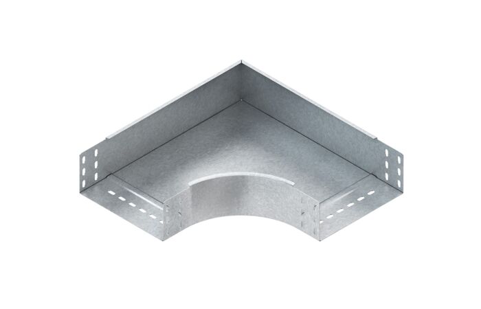 NIEDAX Koleno 90°, 85x202 mm, s bočnicemi bez děrování RES 85.200