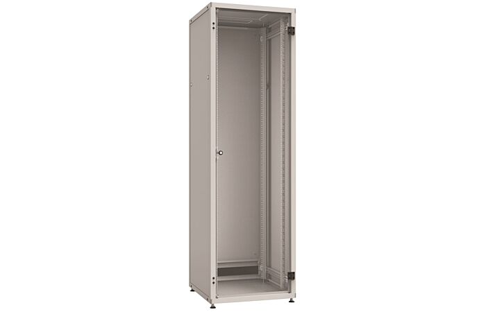 SOLARIX Rozvaděč 19" LC-50 24U 600x600mm, stojanový, prosklené dveře