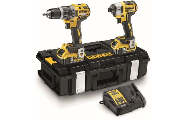DeWALT  Sada DCD795 + DCF887 / Aku bezuhlíková kombo sada nářadí