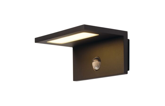 SLV Svítidlo ANGOLUX SENSOR WL 9,8W 750lm 3000K IP44 antracit