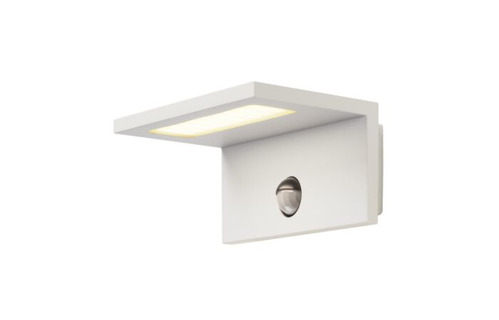 SLV Svítidlo LED SENSOR WL 9,8W 750lm 3000K nástěnné IP44 bílá
