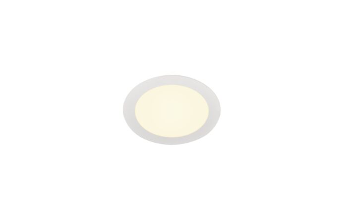 SLV Svítidlo LED SENSER 18, 12W, 950lm, 3000K, vestavné, kruhové, IP20 bílá