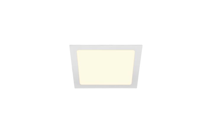 SLV Svítidlo LED SENSER 24, 13W, 1200lm, 3000K, vestavné, hranaté, IP20 bílá