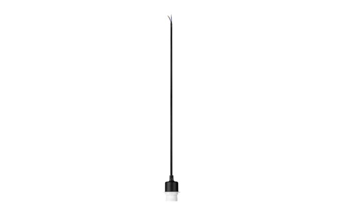 SLV Závěs FENDA A60 bez stínítka, bez rozety, otevřený kabel, max. 60 W černá