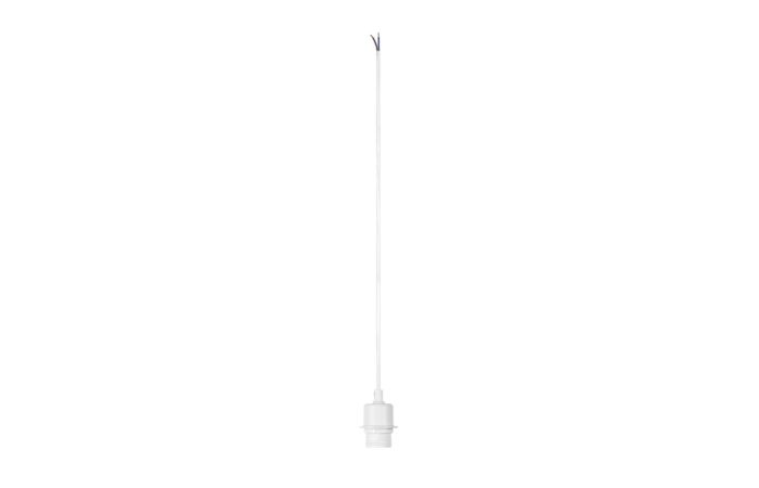 SLV Závěs FENDA A60 bez stínítka, bez rozety, otevřený kabel, max. 60 W bílá