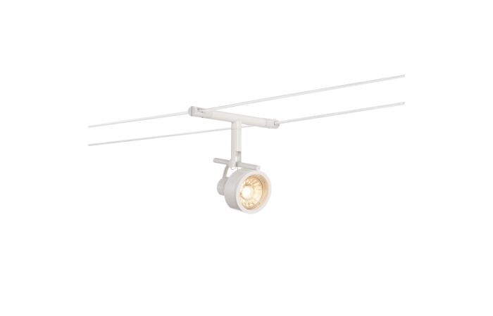 SLV Svítidlo SALUNA 35W GX5,3 QR-C51 stropní, s lanem pro nízkonapěťový lanový systém TENSEO IP20 bílá